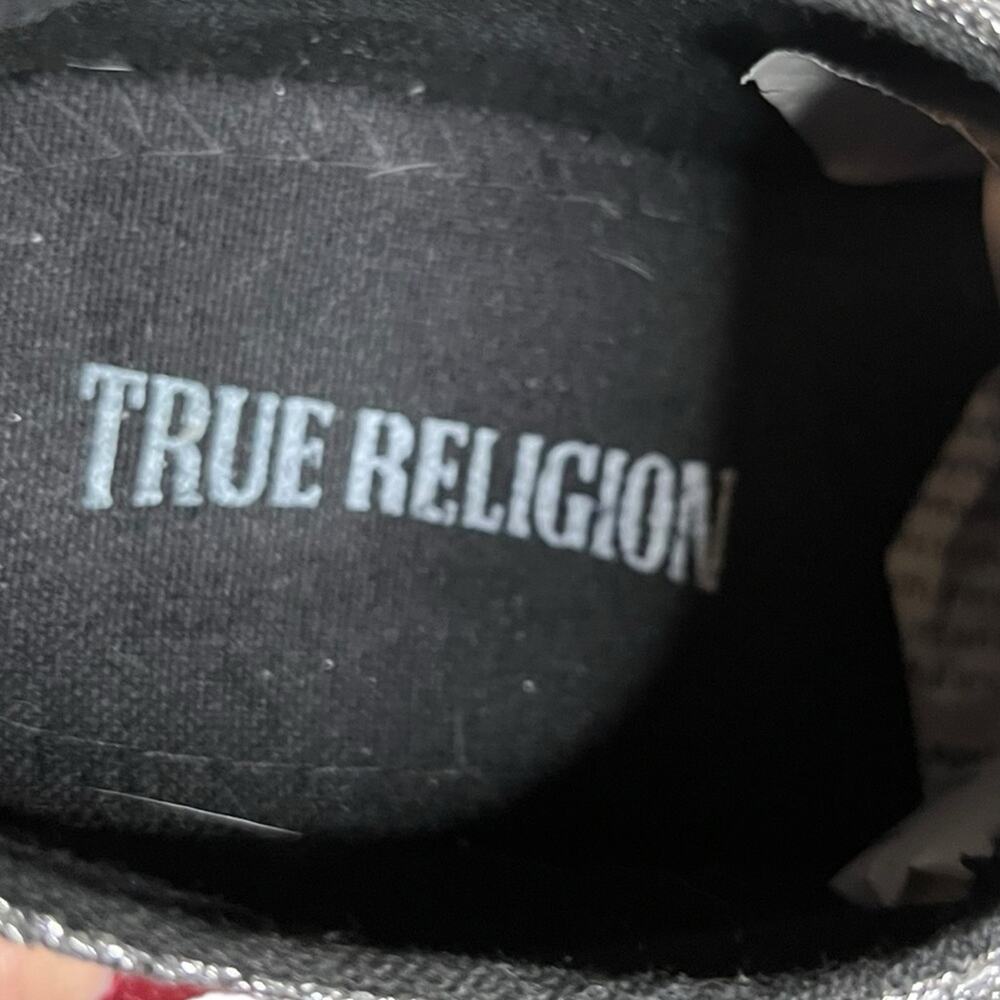 TRUE RELIGION Janis Black Glitter Chunky Sneaker Lace Up Women's Size‎ 6 - Picture 8 of 10